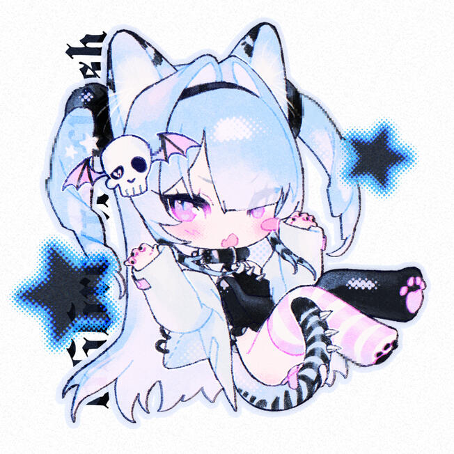 crayon chub of my original character (she still has no name)